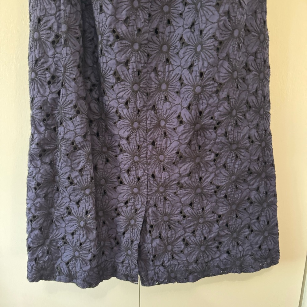 Boden Navy Claudette Broderie Midi Dress, Sz 6 - Picture 10 of 10